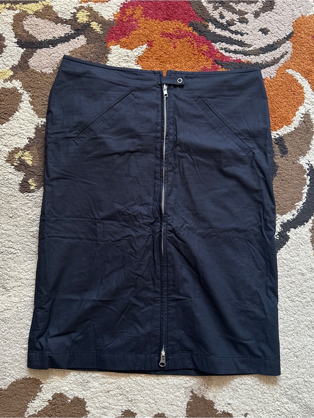 Vintage Colovos Zip Front UtilityInspired Skirt | Size 8